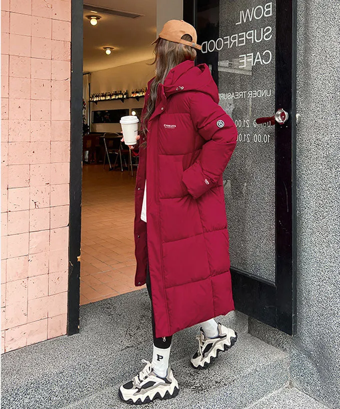 Relaxed-Fit Hooded Puffer Coat Perfect for Winter Adventures