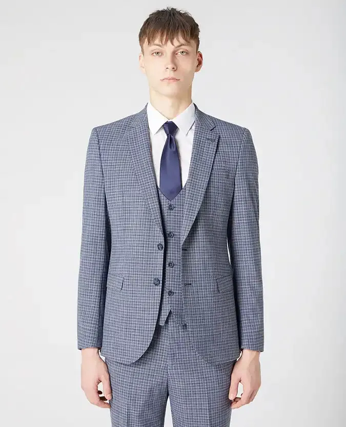 Remus Uomo Men's Palucci Blazer Jacket 12198/26 Navy/Grey