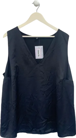 River Island Black Sleeveless Top UK 26