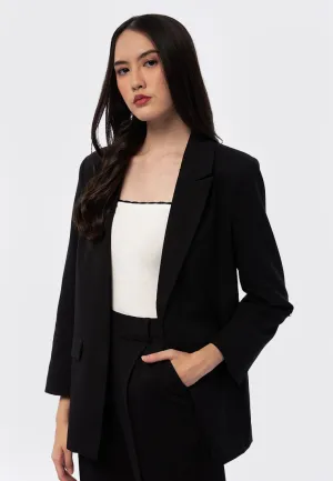 Rolled Up Sleeves Loose Blazer