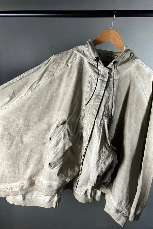 Rundholz DIP Oversized Hooded Jacket in Eraser