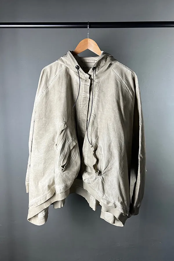 Rundholz DIP Oversized Hooded Jacket in Eraser
