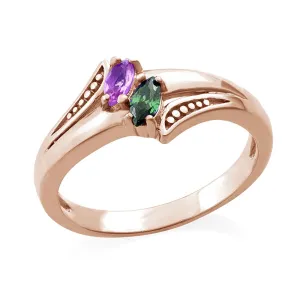 S925 Silver Young Leaf Masonry Ring