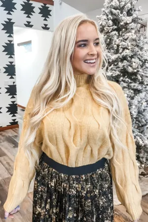 Saffron Mock Neck Sweater