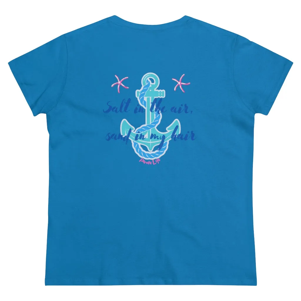 Salt in the air, Sand in my hair Short Sleeve T