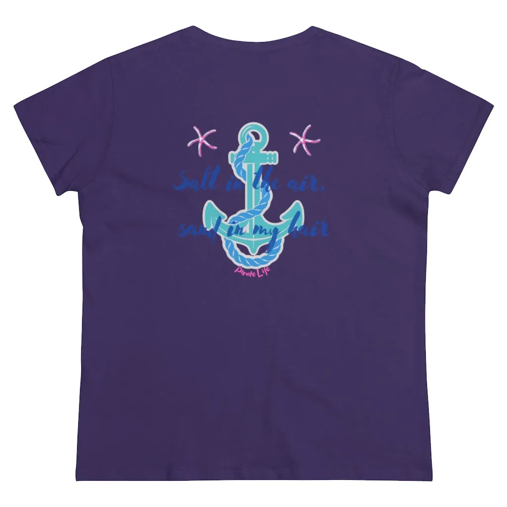 Salt in the air, Sand in my hair Short Sleeve T