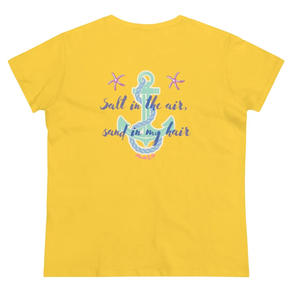 Salt in the air, Sand in my hair Short Sleeve T