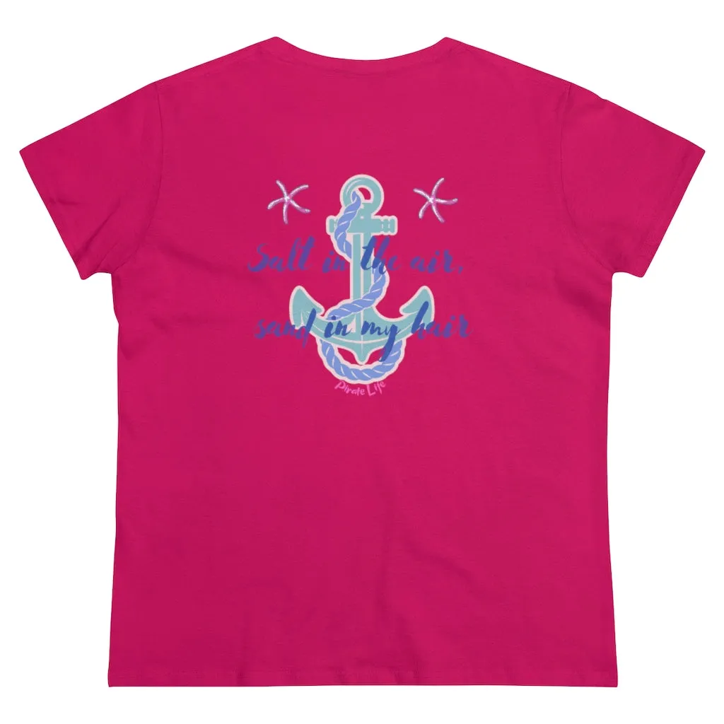 Salt in the air, Sand in my hair Short Sleeve T