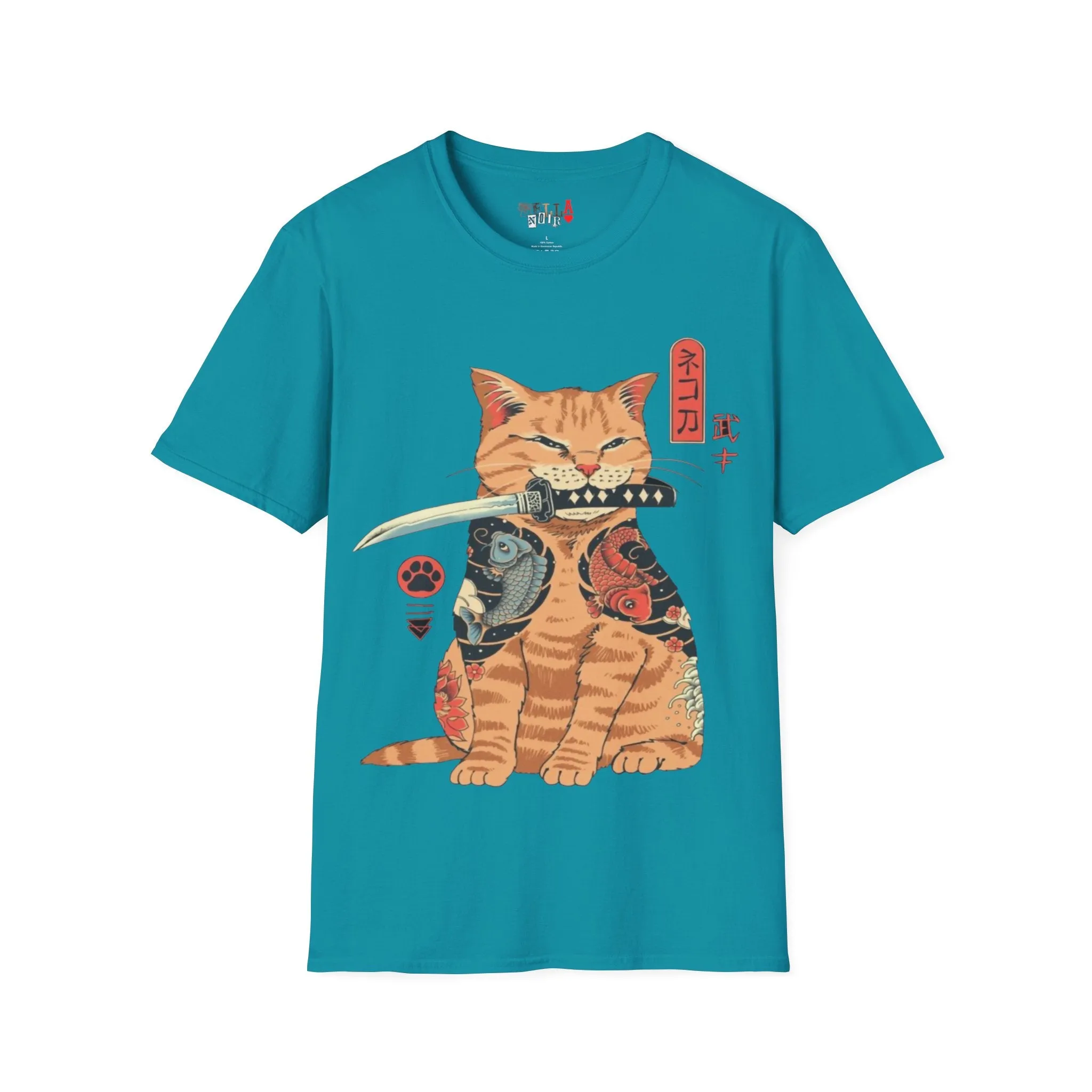 Samurai Kitty Unisex Softstyle T-Shirt