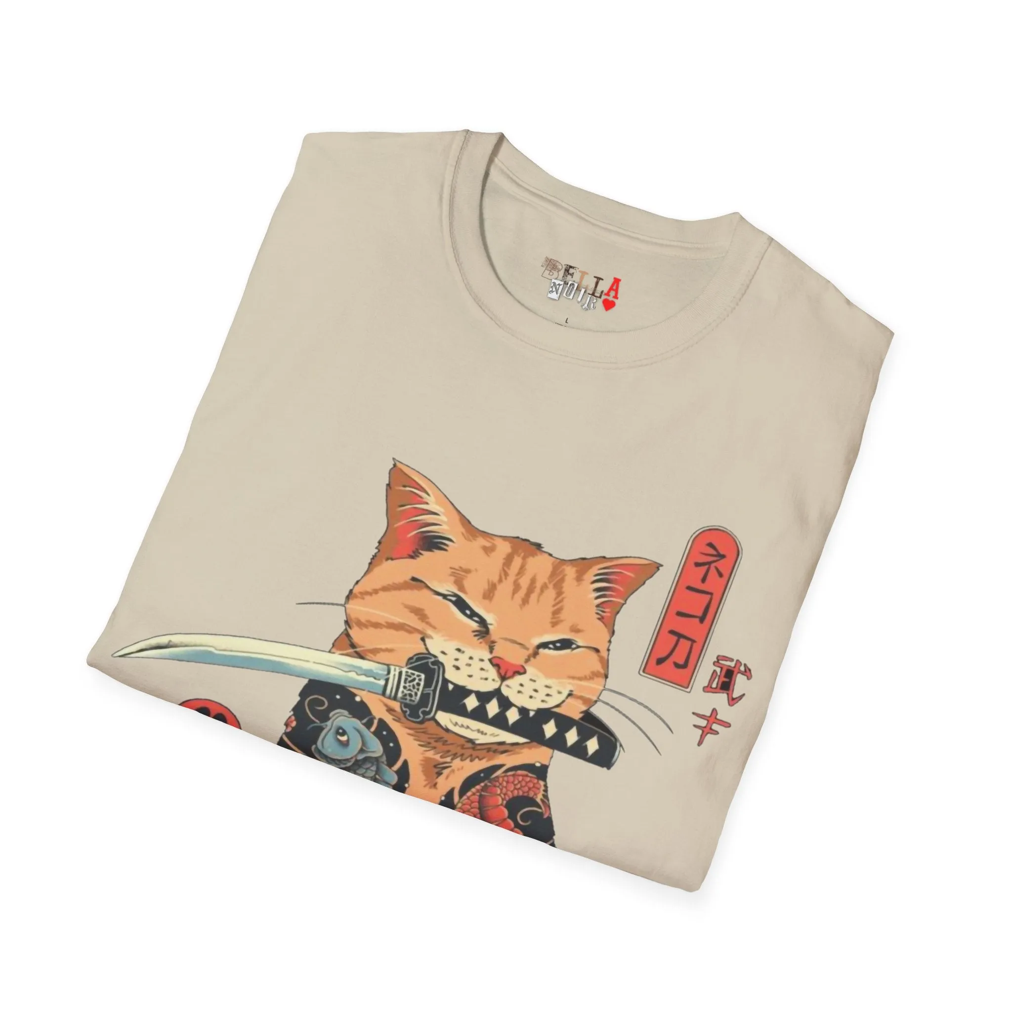 Samurai Kitty Unisex Softstyle T-Shirt