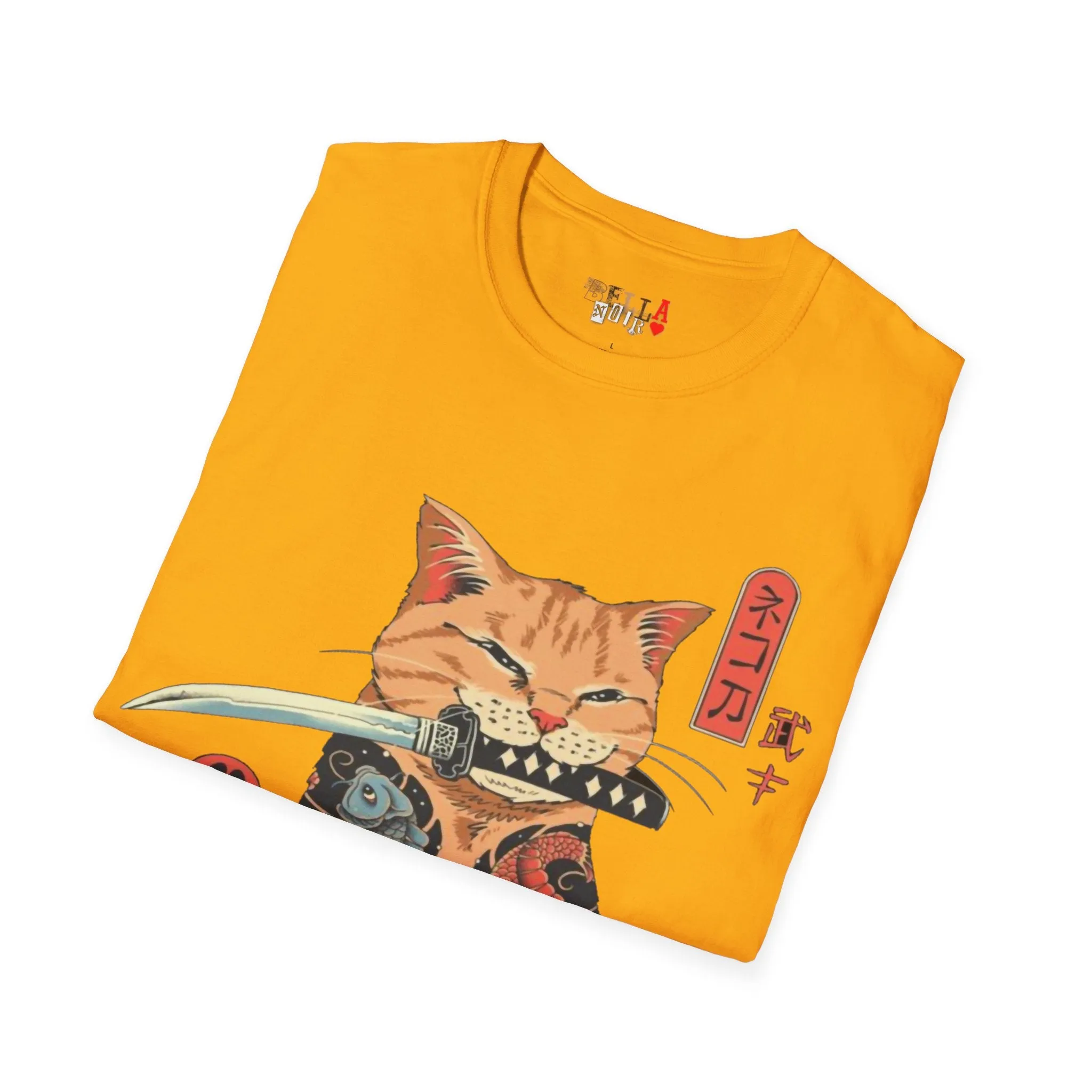 Samurai Kitty Unisex Softstyle T-Shirt