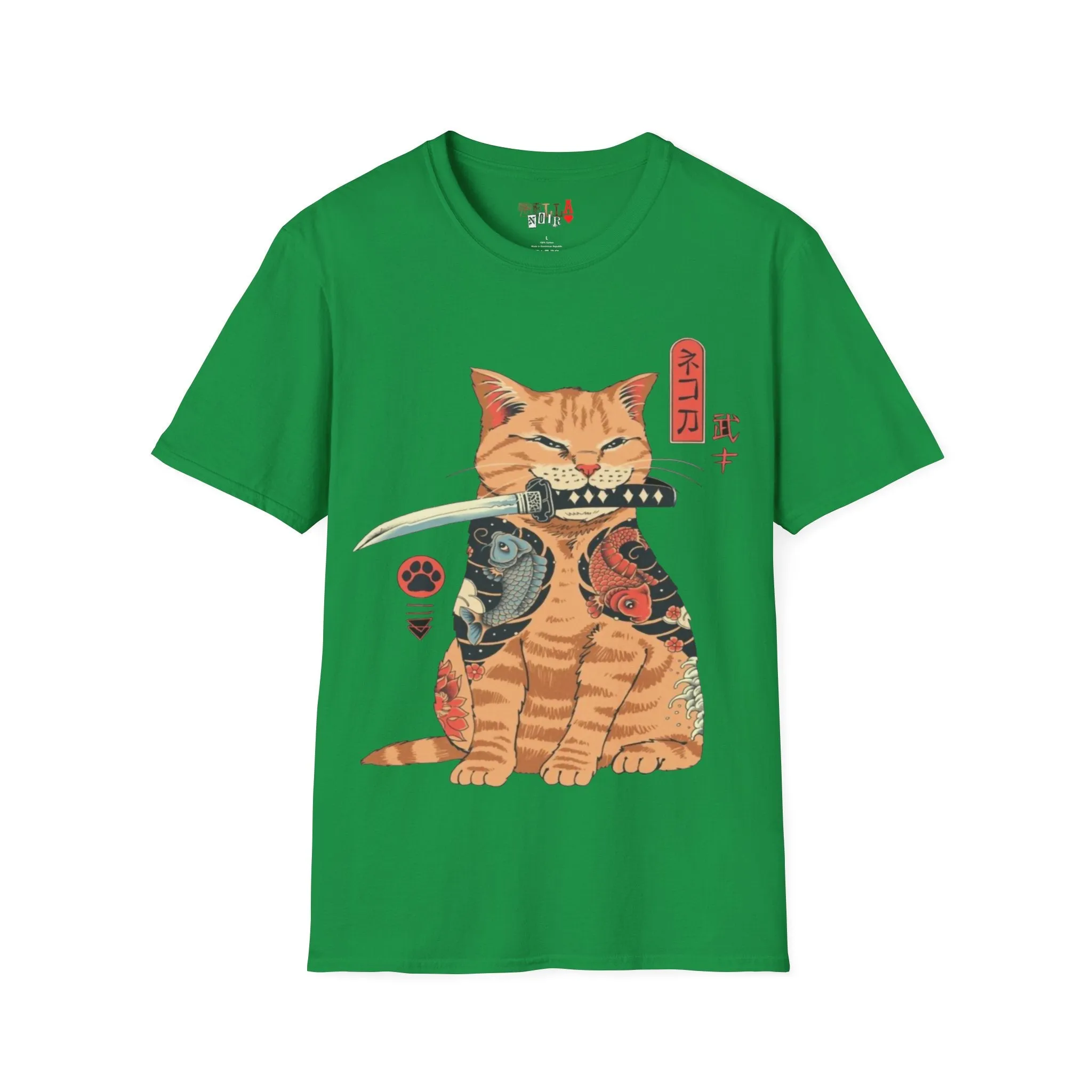 Samurai Kitty Unisex Softstyle T-Shirt