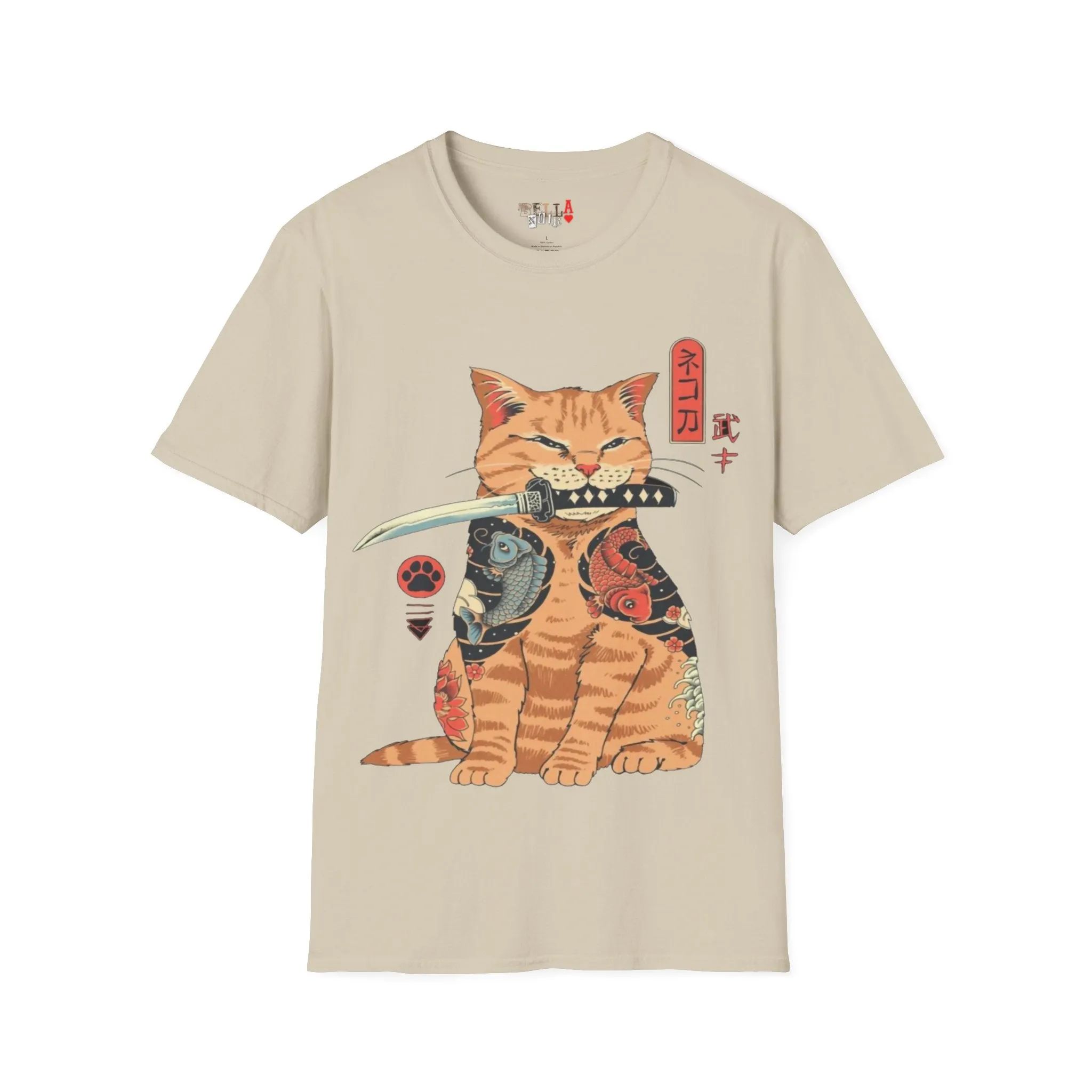 Samurai Kitty Unisex Softstyle T-Shirt