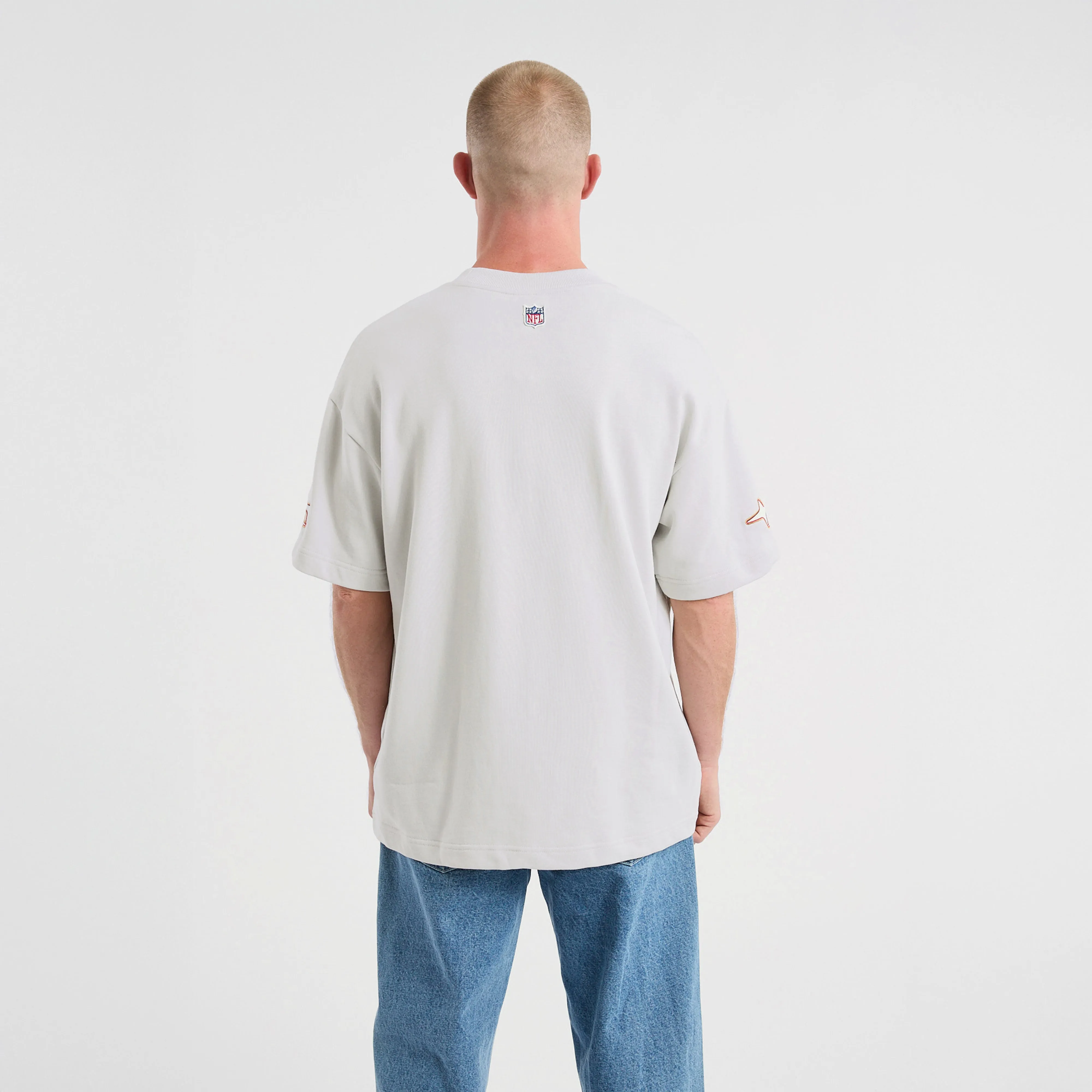 San Francisco 49ers Coach Loopback Tee Glacier Grey