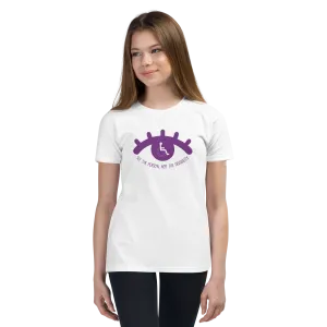 See the Person, Not the Disability (Eyelash Design) Youth Light Color T-Shirts