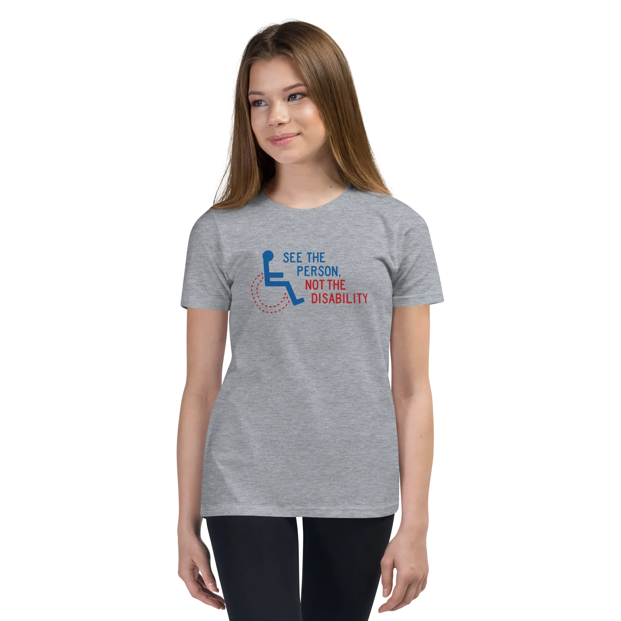 See the Person, Not the Disability (Youth Light Color T-Shirts)
