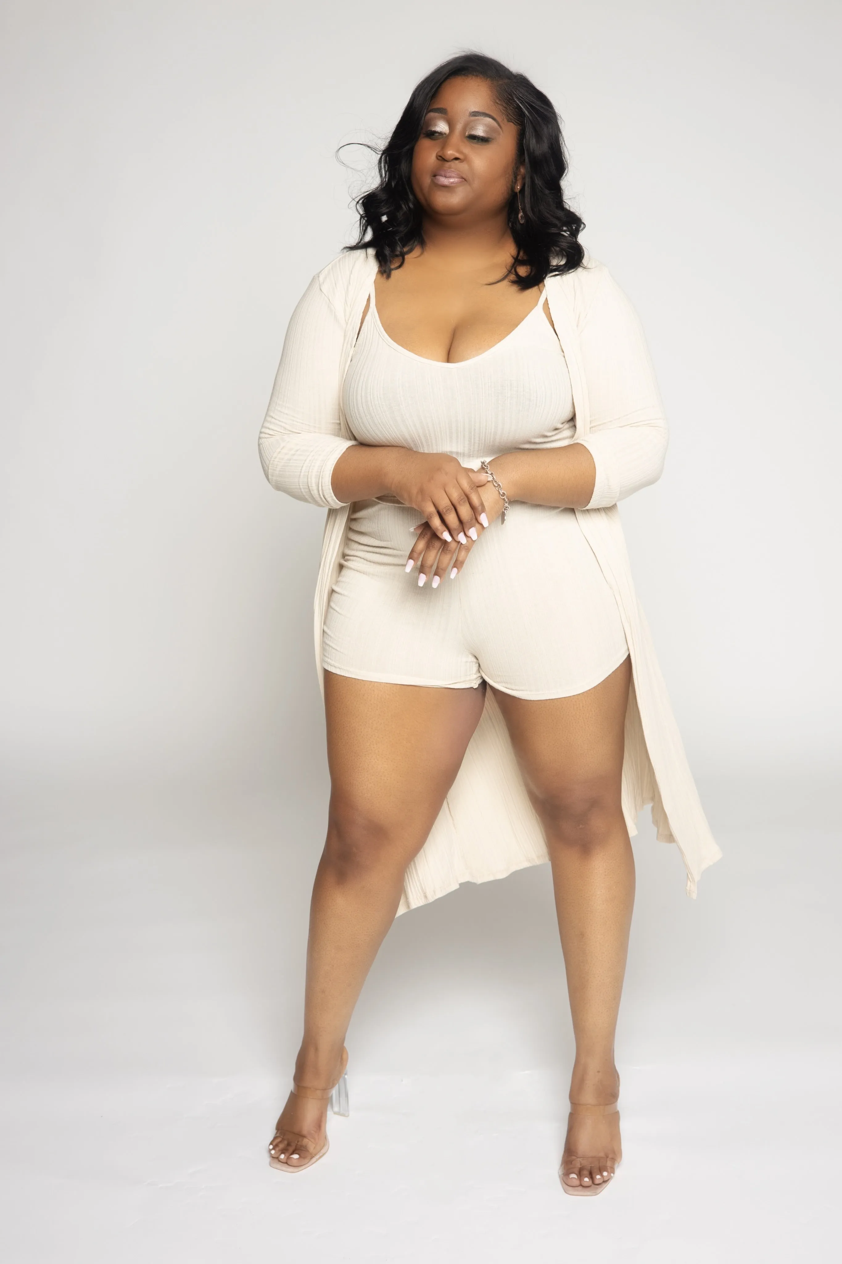 Send Nudes 3-Piece Cardigan Set