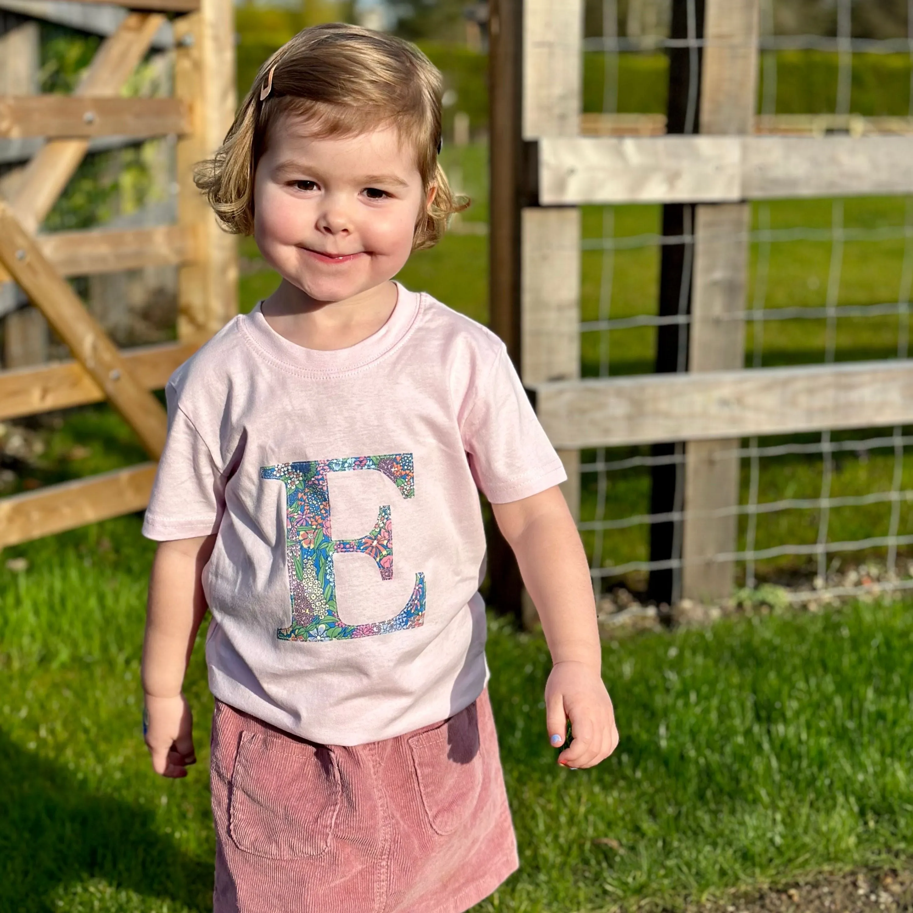 Short sleeve initial t-shirt