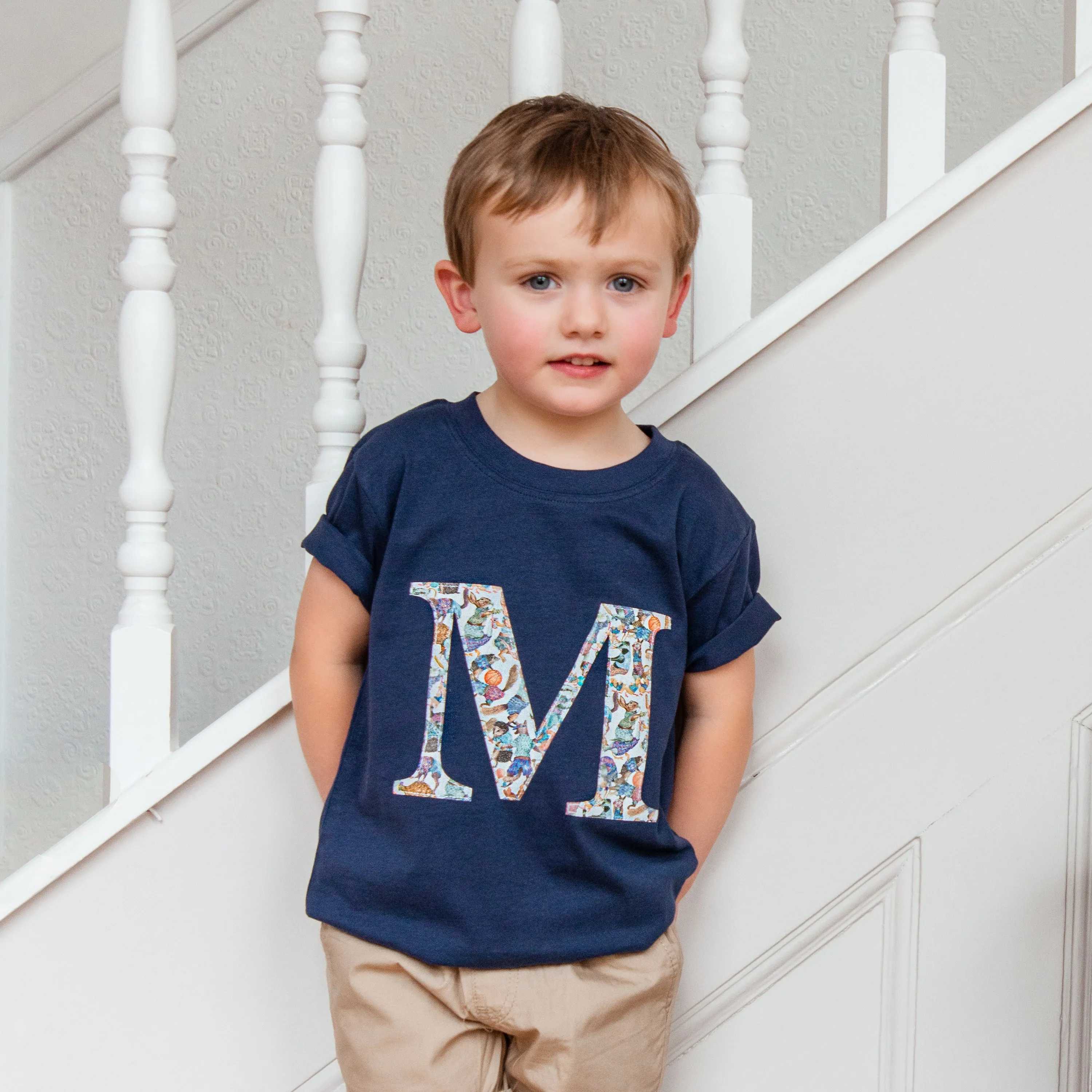 Short sleeve initial t-shirt