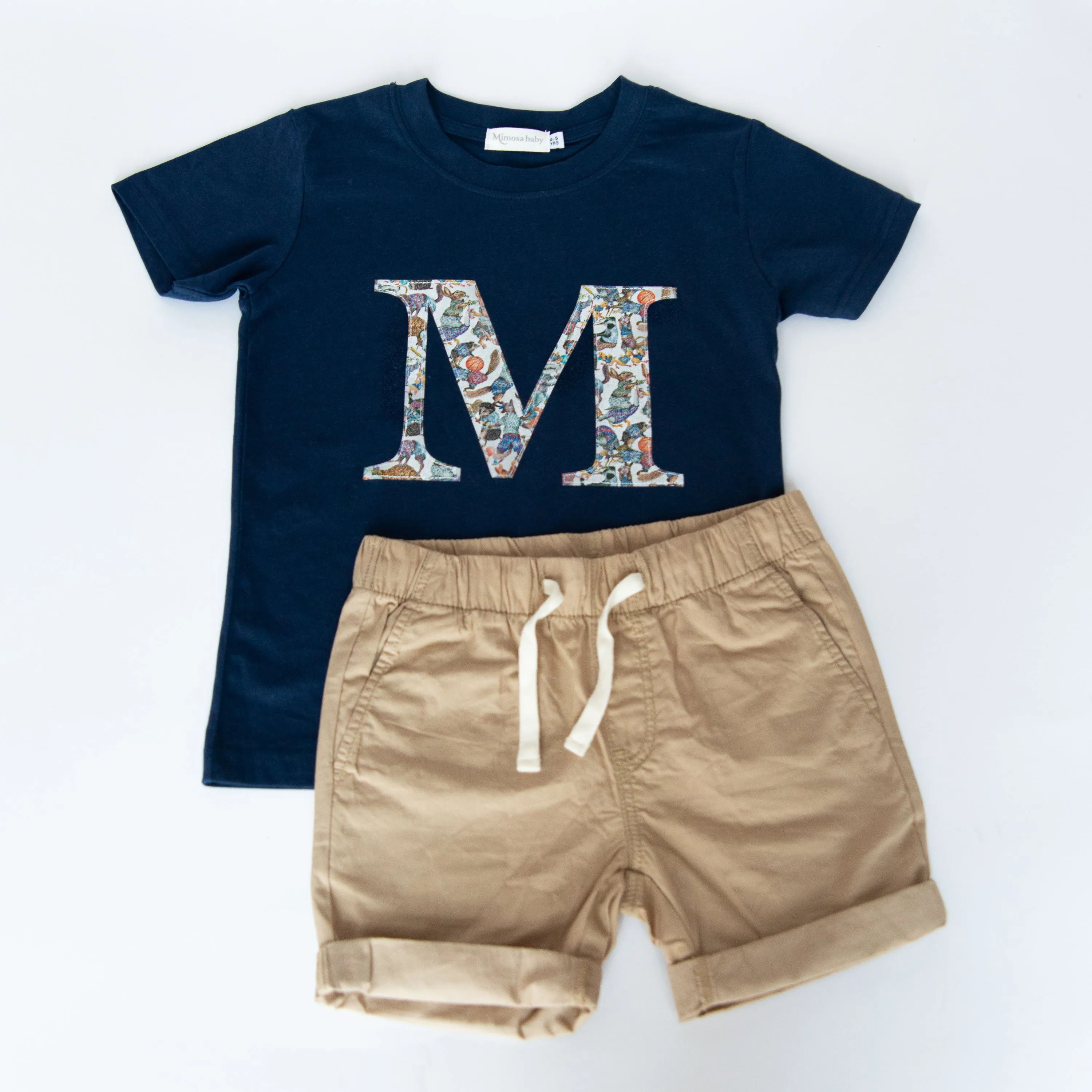 Short sleeve initial t-shirt
