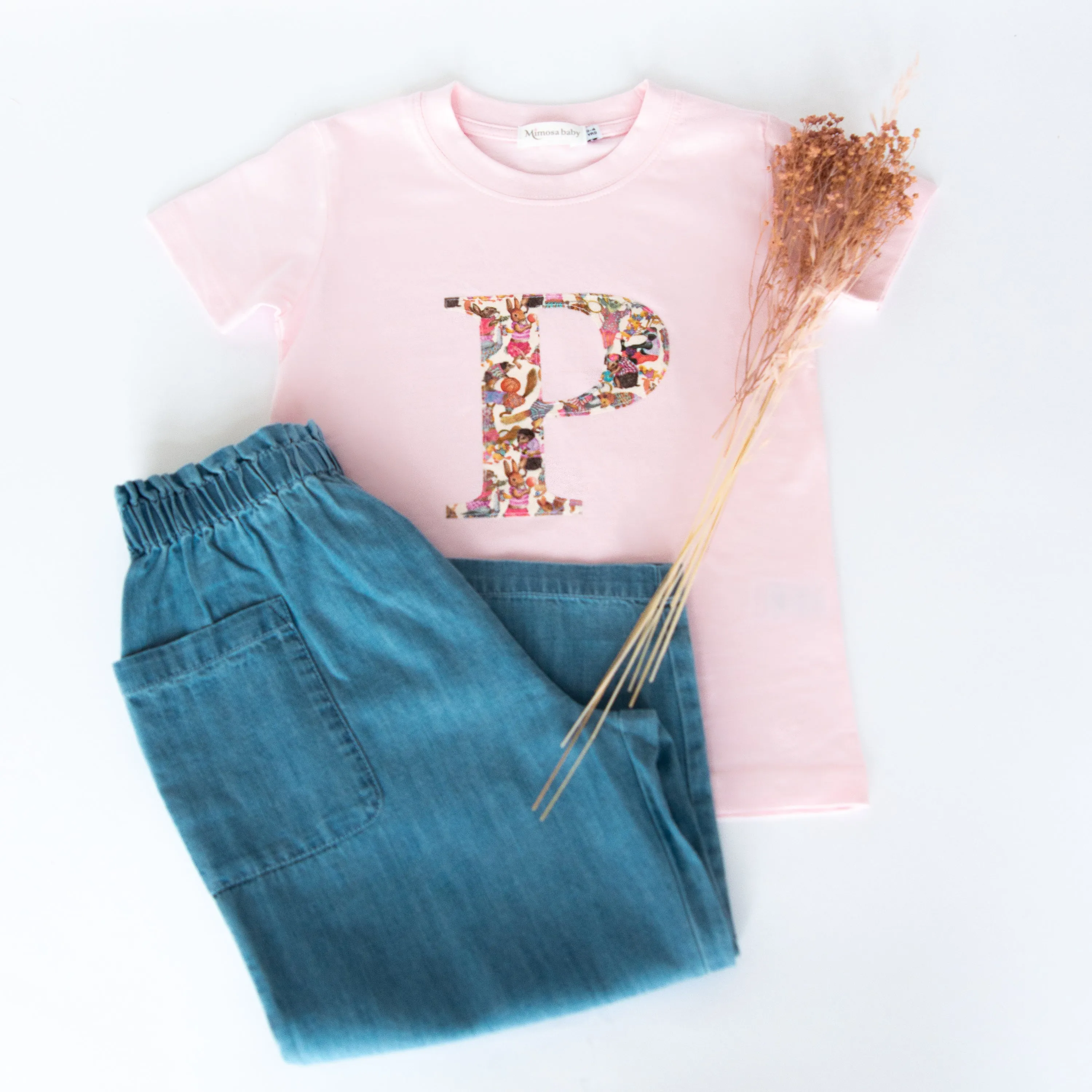 Short sleeve initial t-shirt