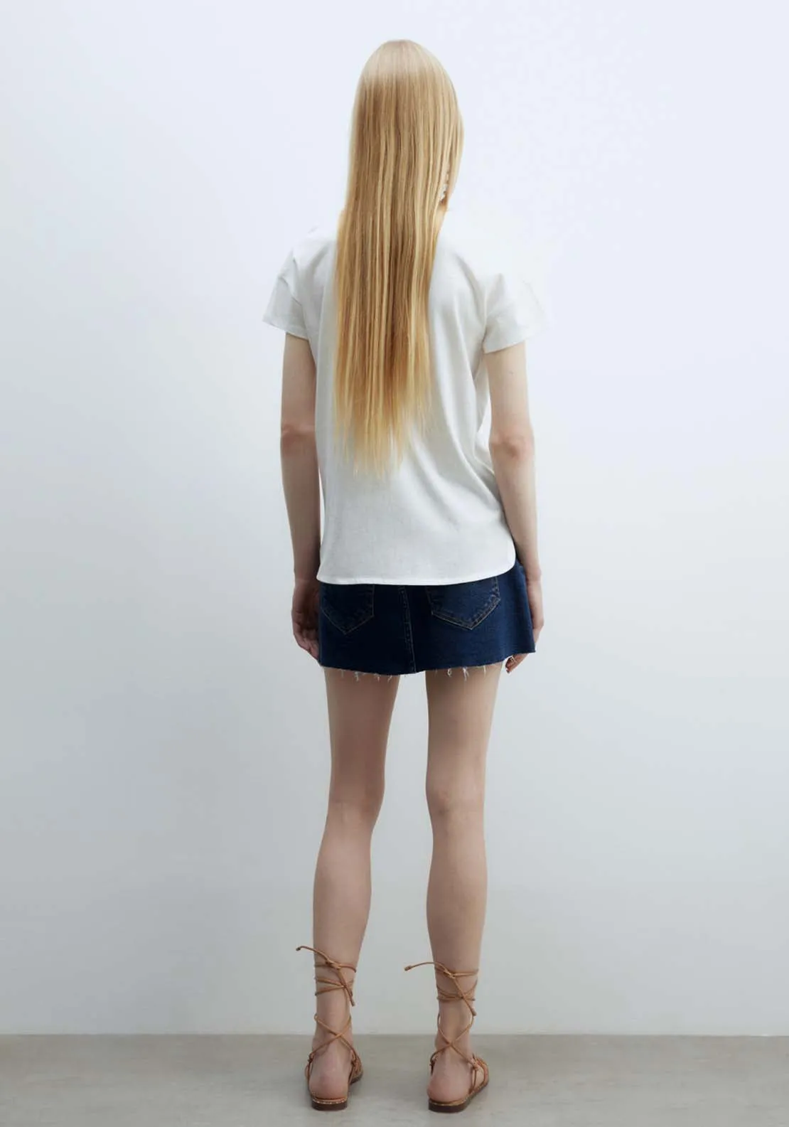 Short sleeve Sequin T-Shirt - White