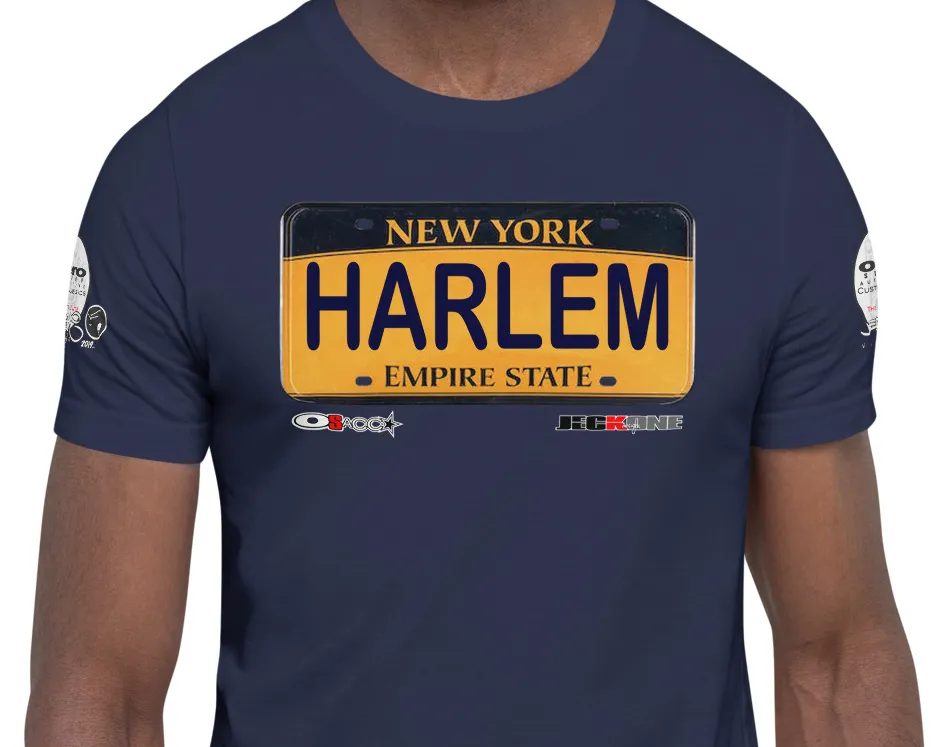 SHORT SLEEVE TEE SHIRT (uniSex) : HARLEM 2019 (JECKONE X oeroSTREETautomotive Custom Classics)