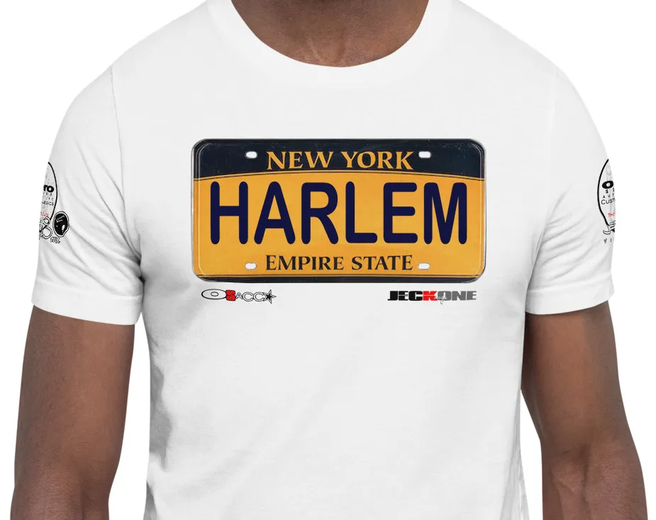 SHORT SLEEVE TEE SHIRT (uniSex) : HARLEM 2019 (JECKONE X oeroSTREETautomotive Custom Classics)
