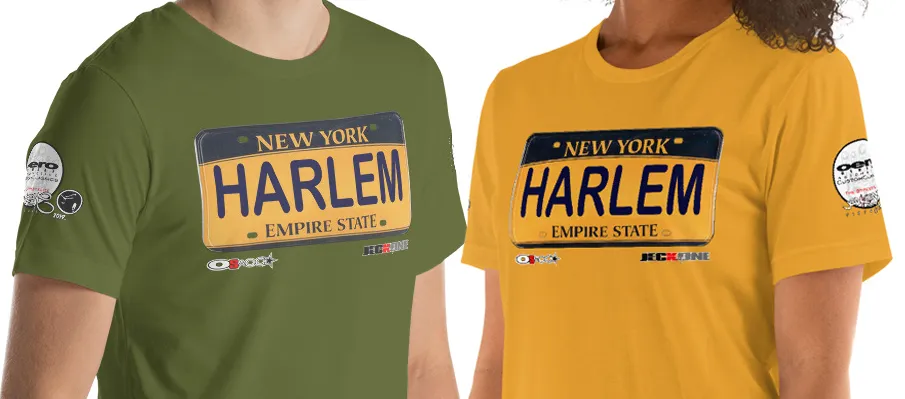 SHORT SLEEVE TEE SHIRT (uniSex) : HARLEM 2019 (JECKONE X oeroSTREETautomotive Custom Classics)