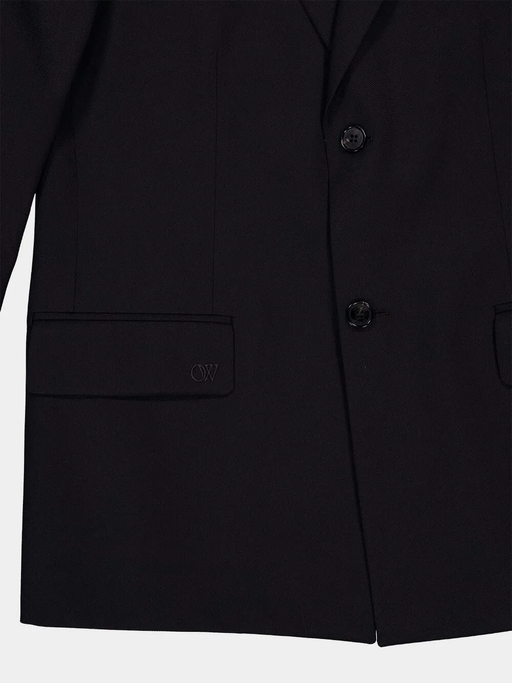 Single-Breasted Wool Blazer