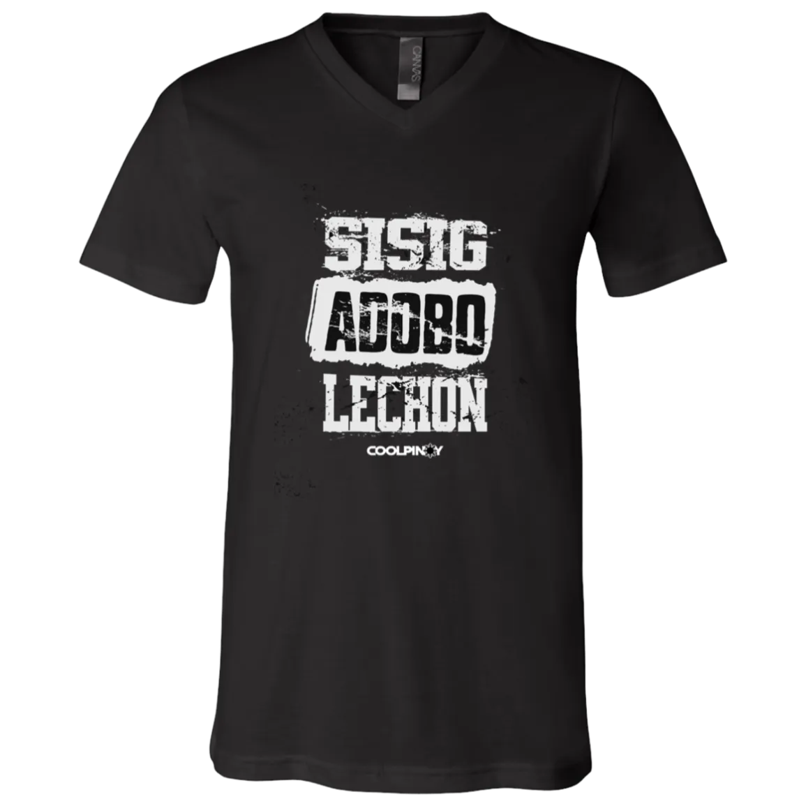 Sisig Adobo Lechon Unisex Jersey V-Neck T-Shirt