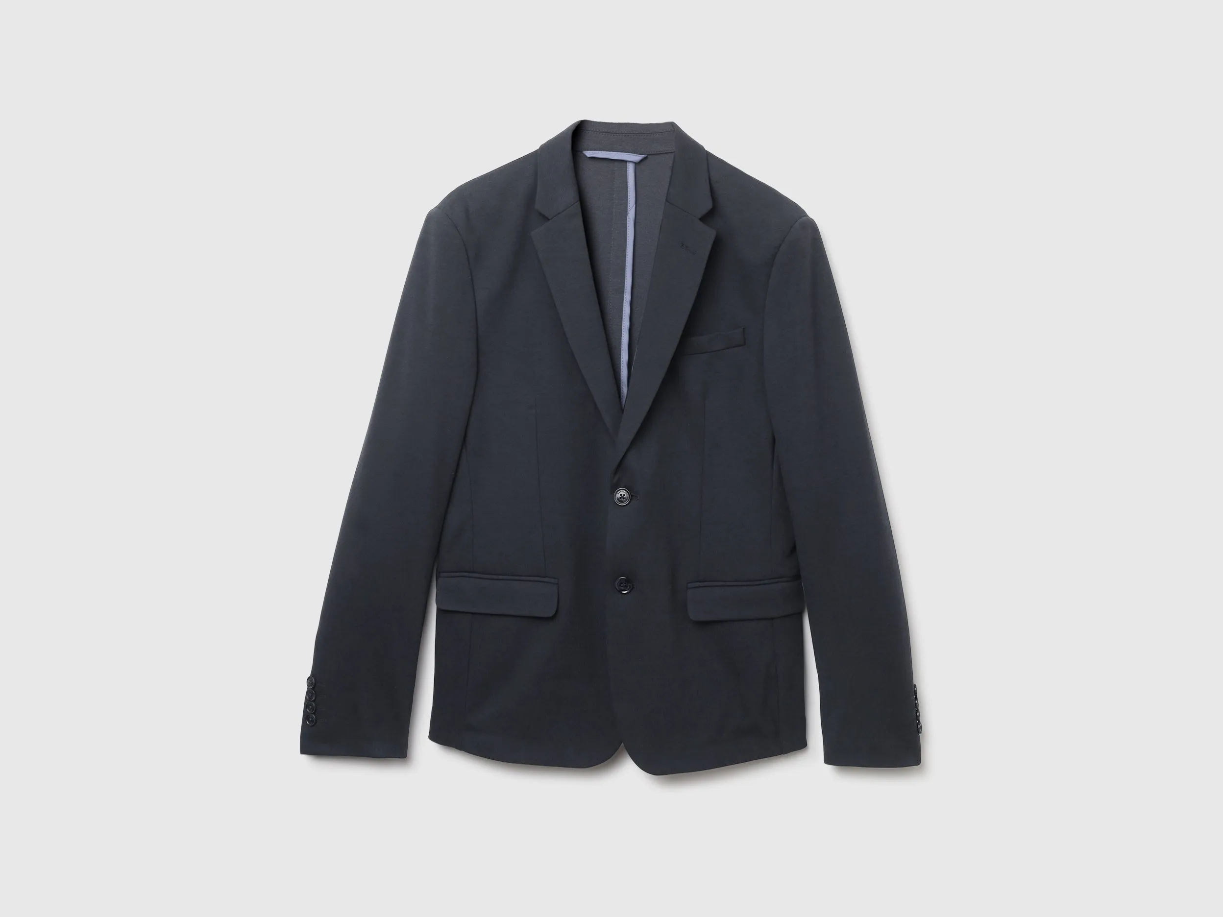 Slim Fit Lapel Collar Solid Coloured Jacket