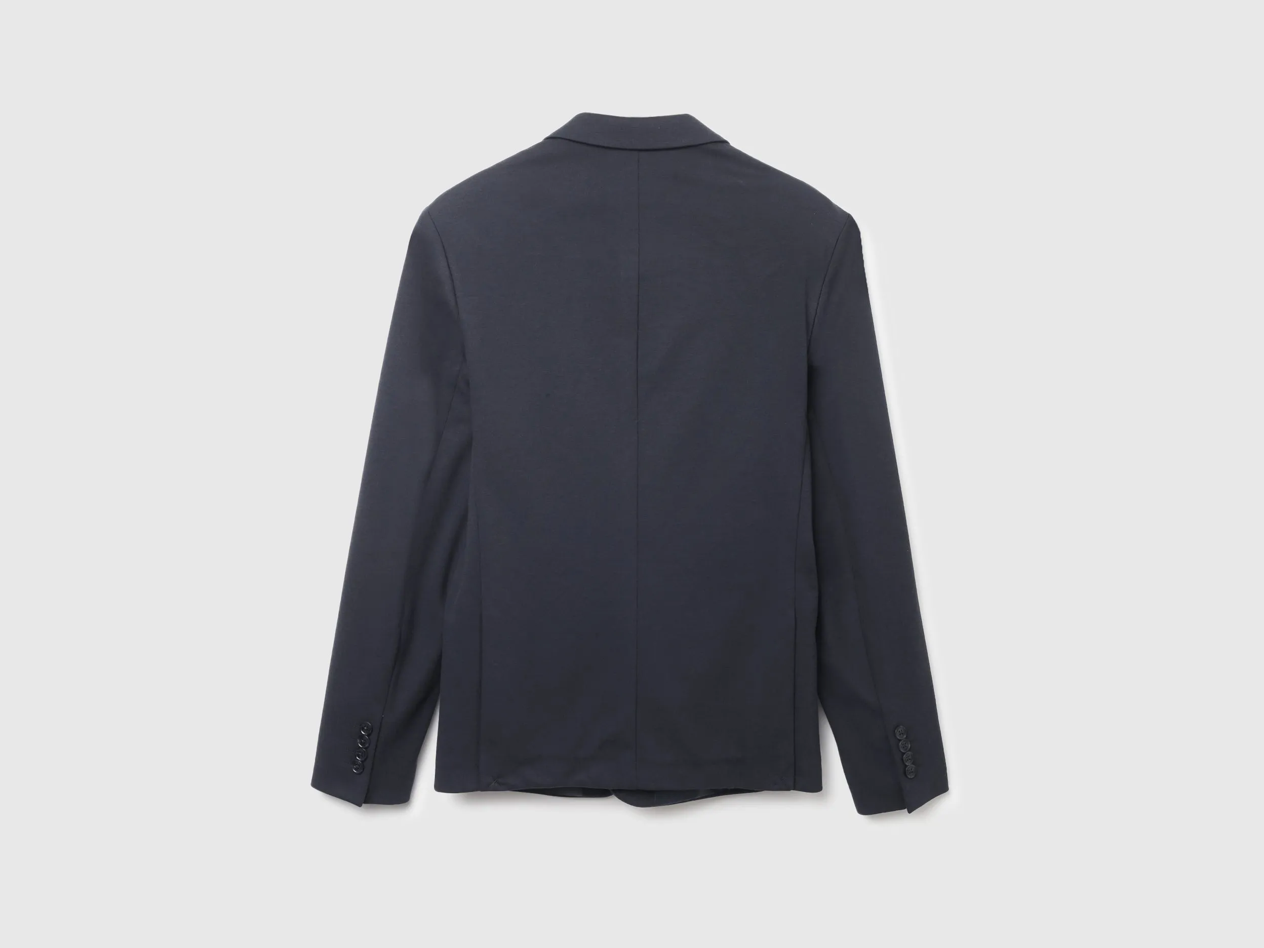 Slim Fit Lapel Collar Solid Coloured Jacket