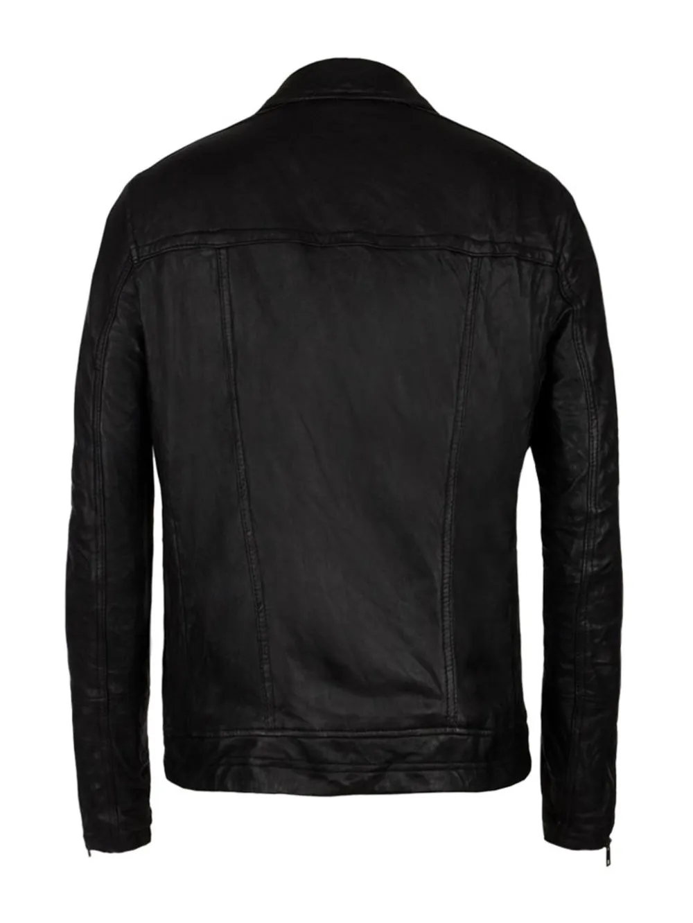 Slim Fit Sporty Leather Bomber Jackets for Men