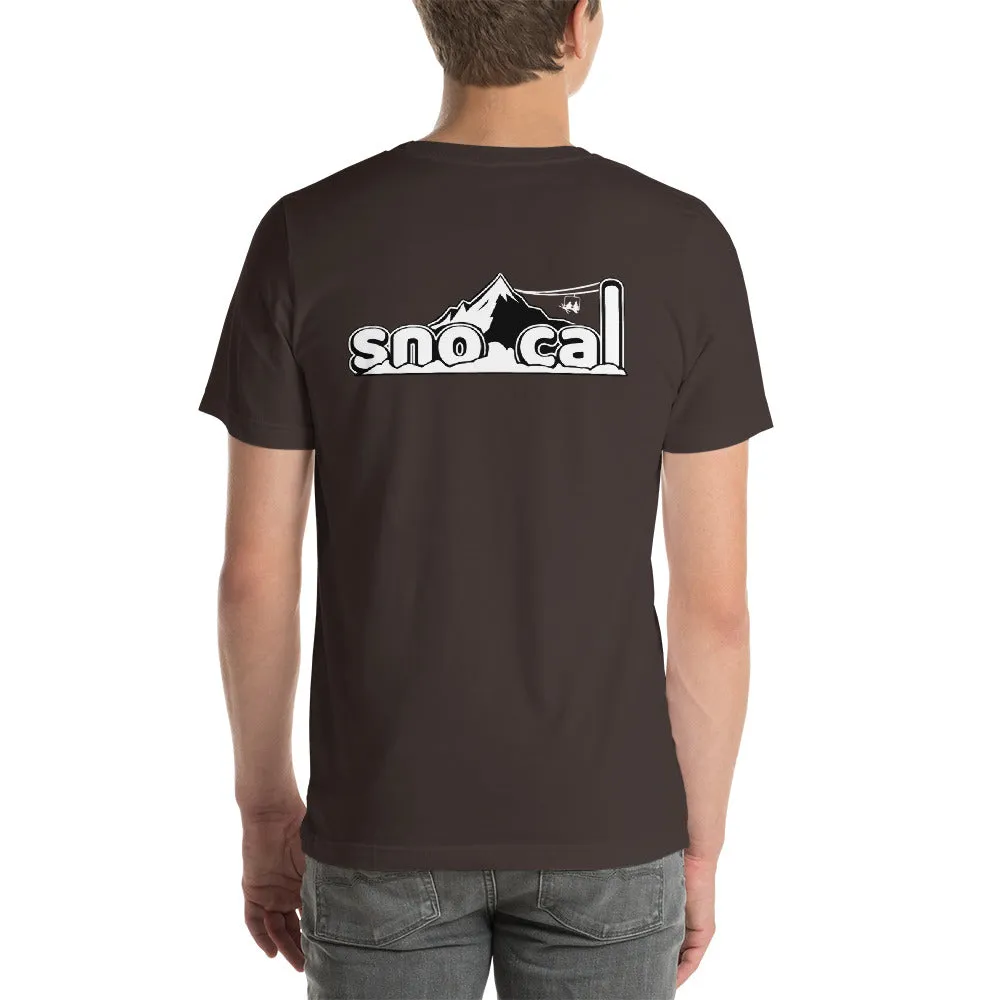 Sno Cal™ short-sleeve tee with white lettering logo