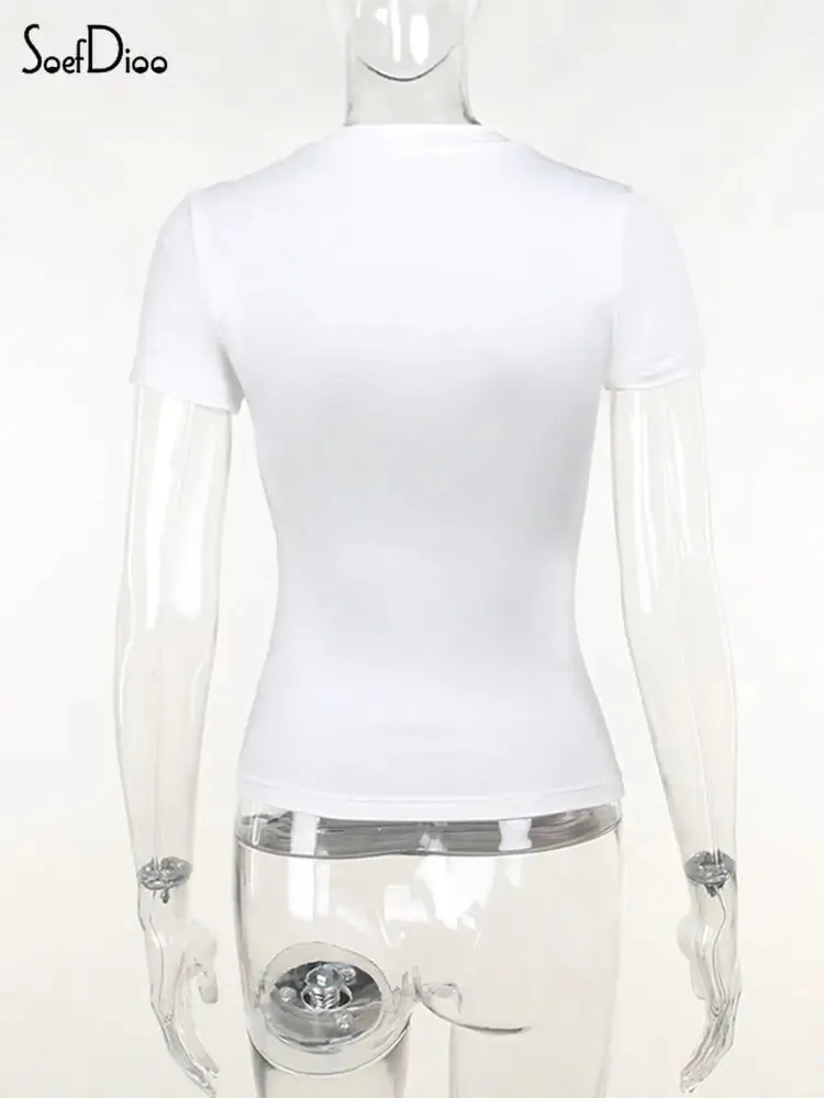 Soefdioo Unique 3D Print T-Shirts for Women