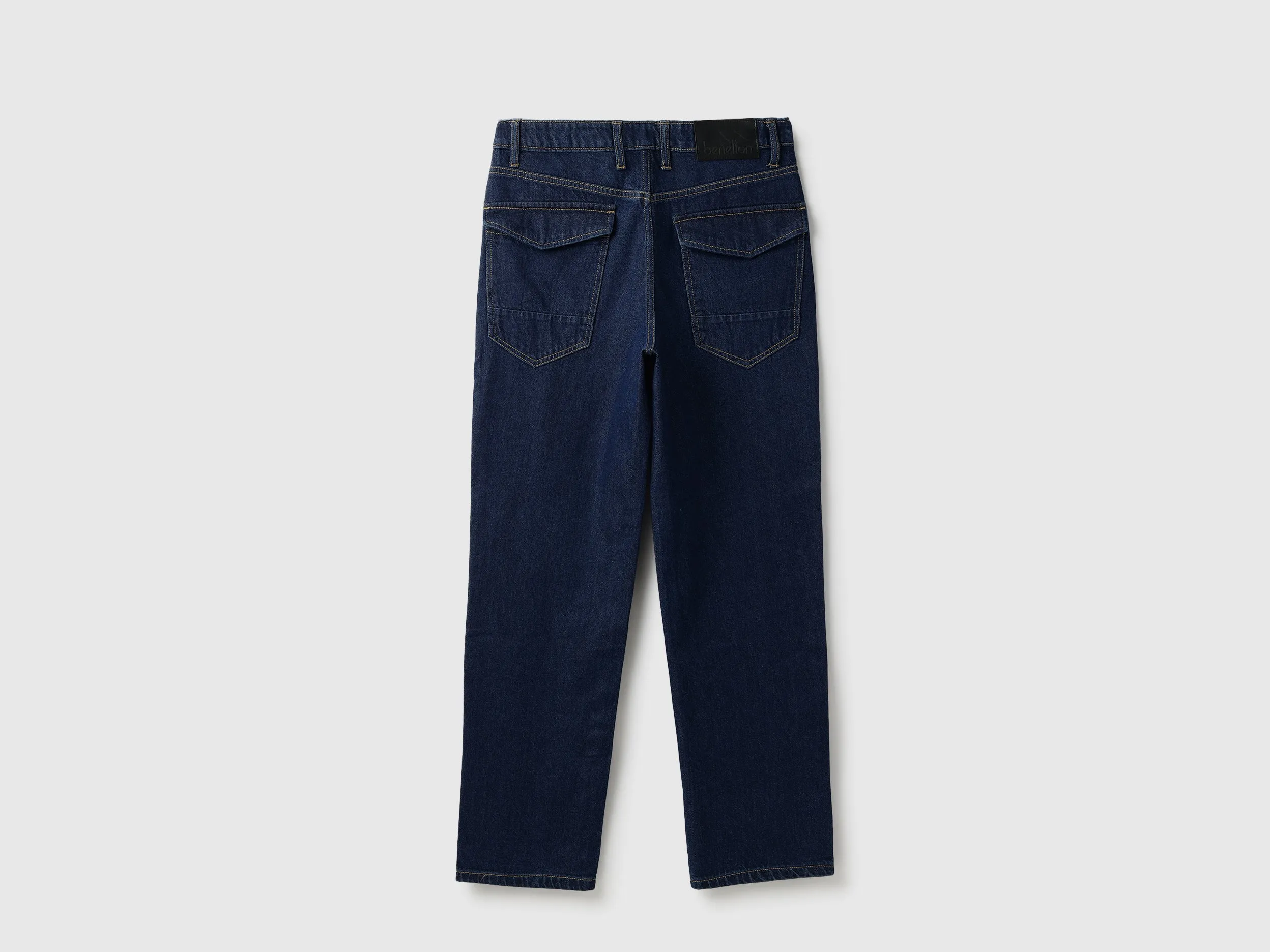 Solid Baggy Fit Jeans