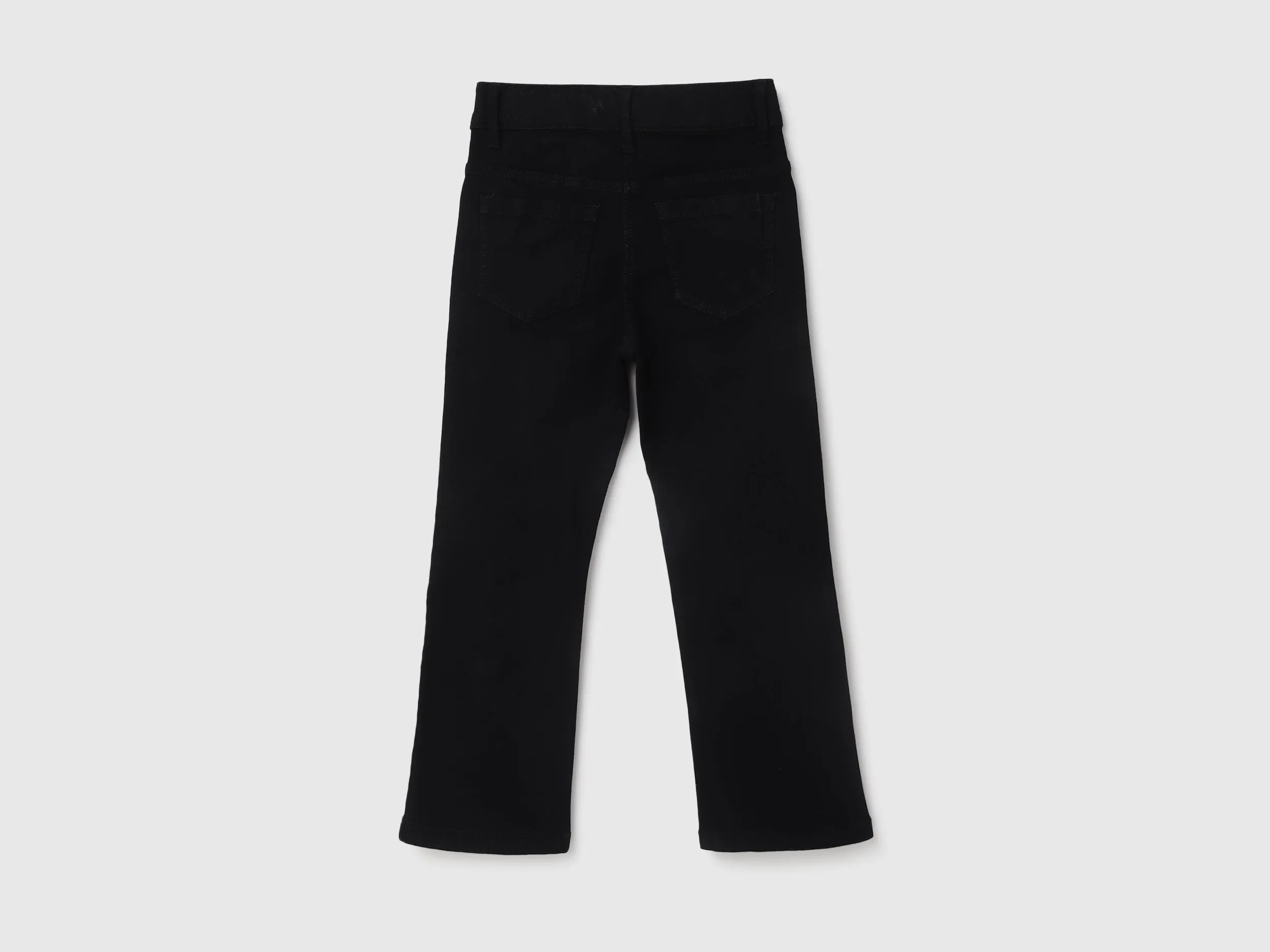 Solid Pattern Boot-Leg Fit Jeans