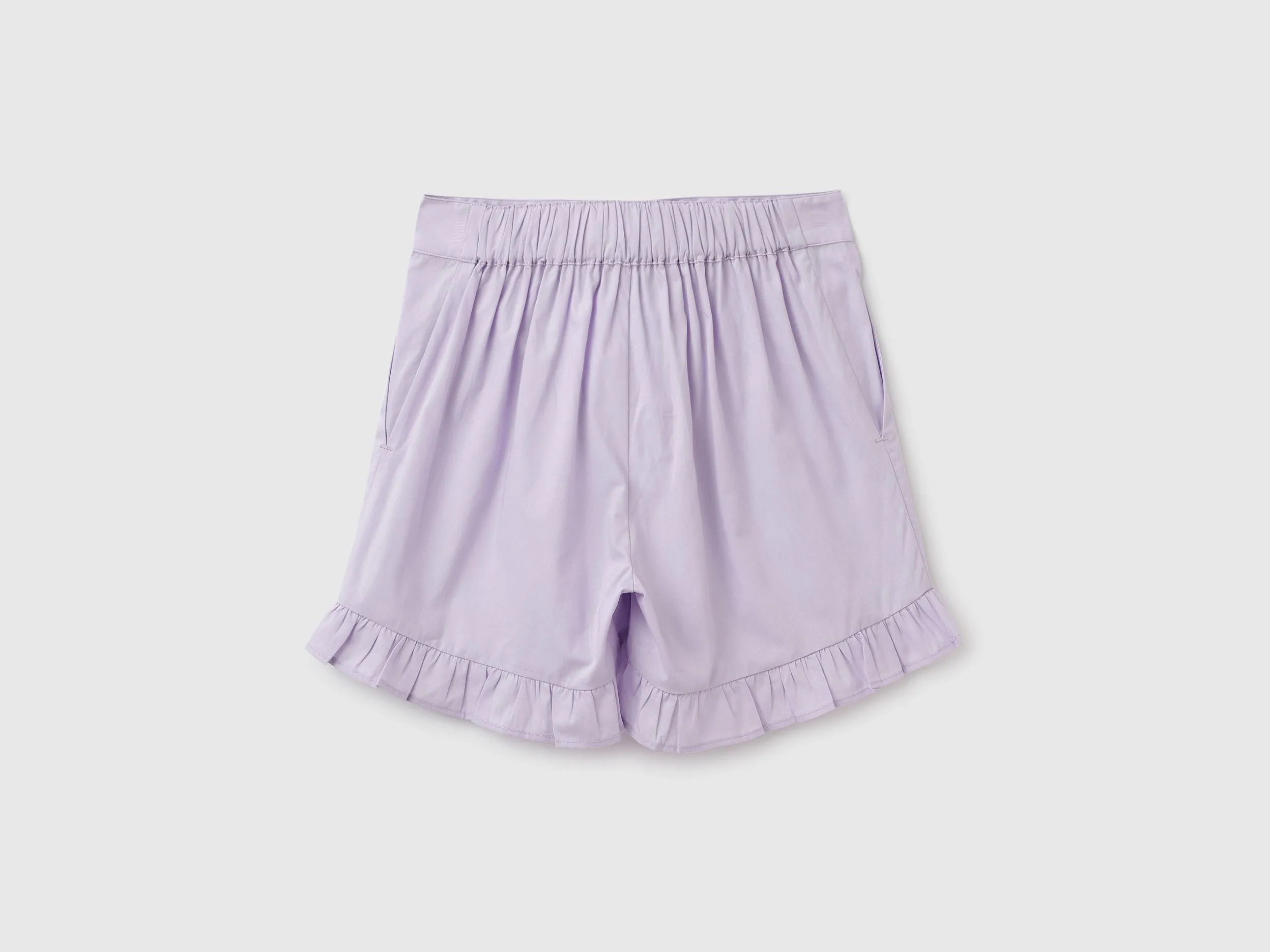 Solid Regular Fit Mid Rise Shorts