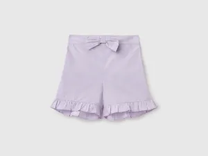 Solid Regular Fit Mid Rise Shorts