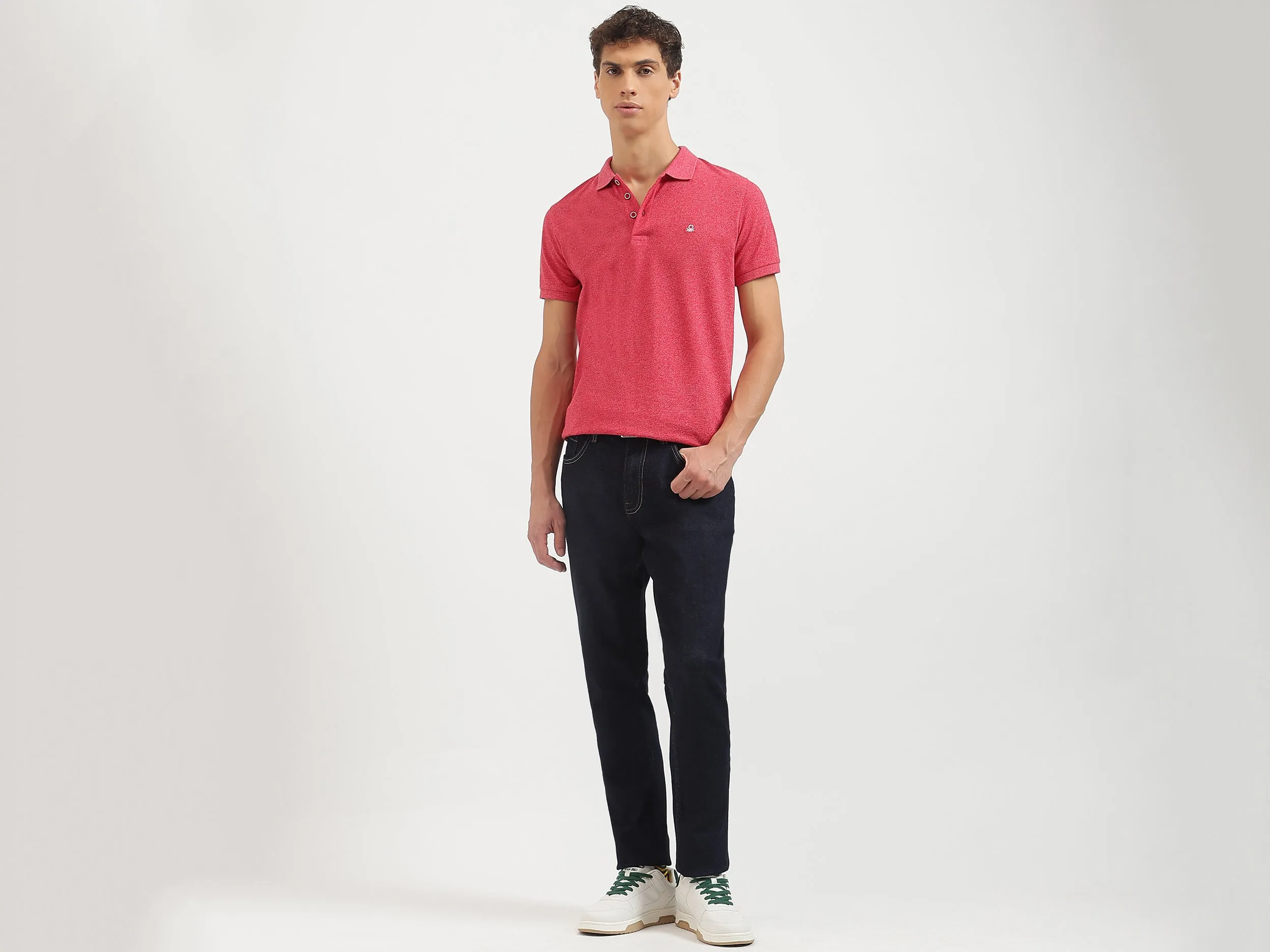Solid Tapered Fit Jeans