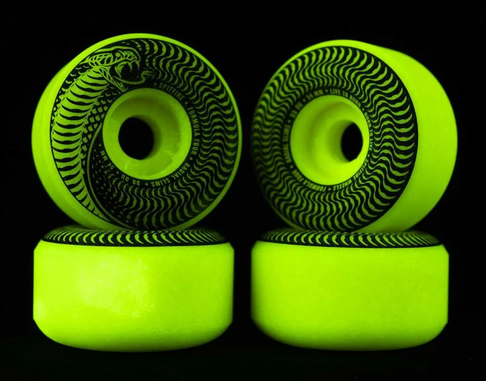 Spitfire Formula Four Venomous Radial Slim Glow 99d Wheels - 52mm
