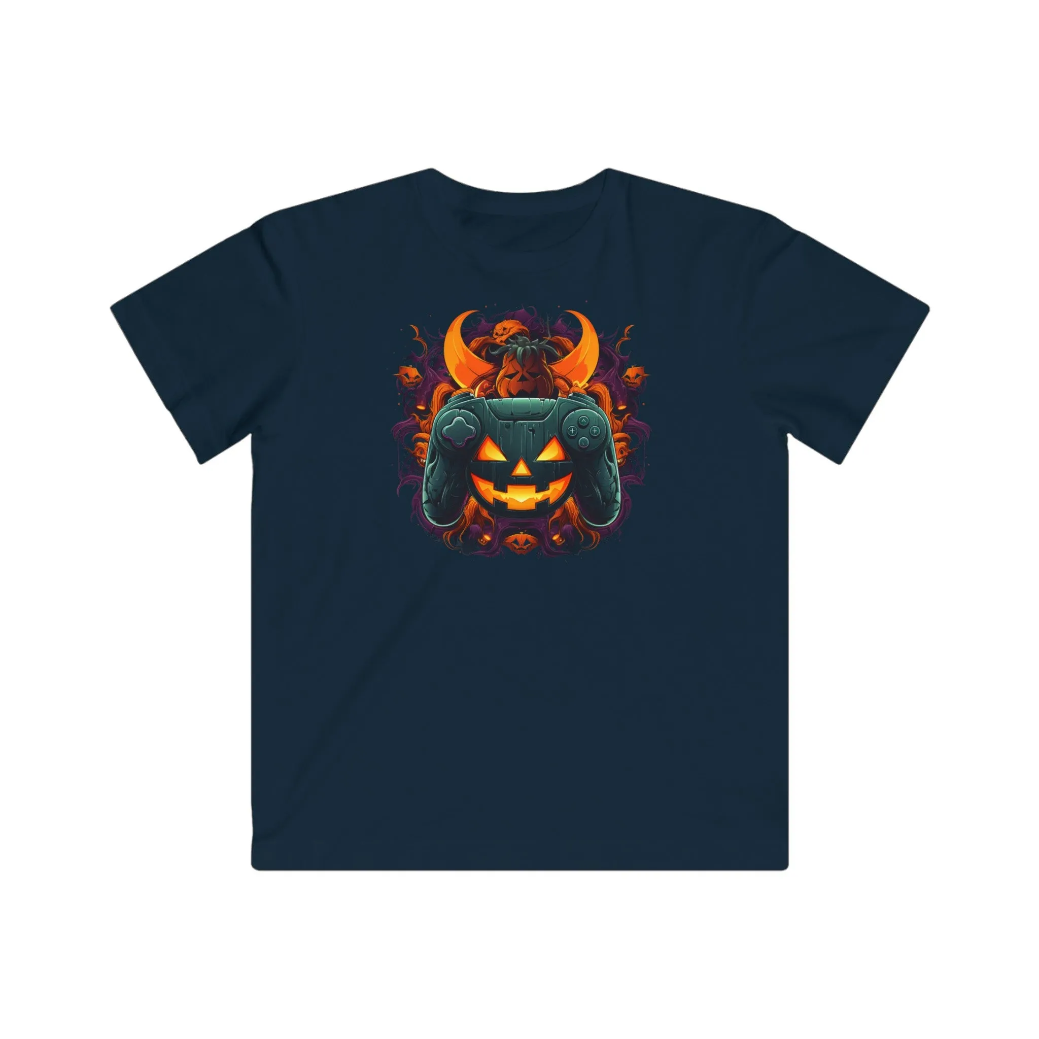 Spooky Gaming Controller 3 Kids Fine Jersey Gaming Tee