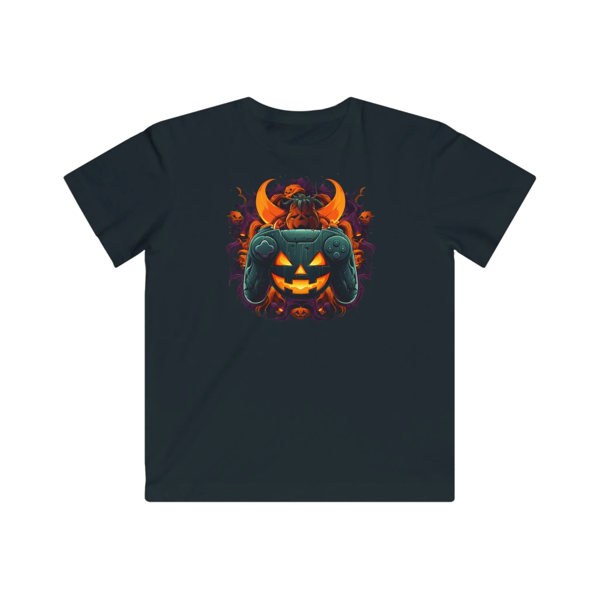 Spooky Gaming Controller 3 Kids Fine Jersey Gaming Tee