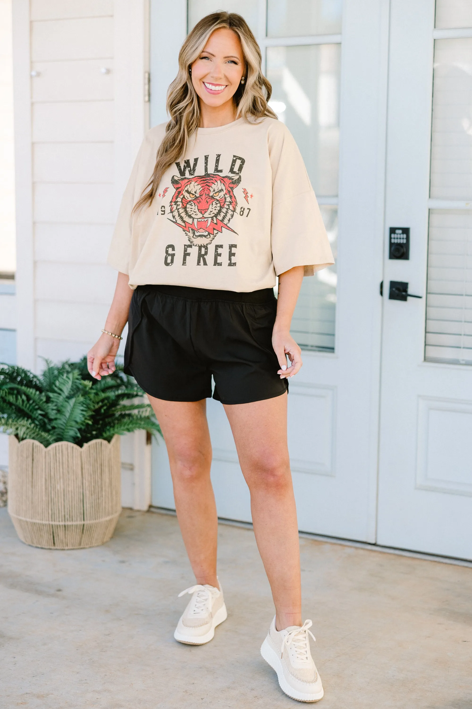 Sporty Chic Short, Black