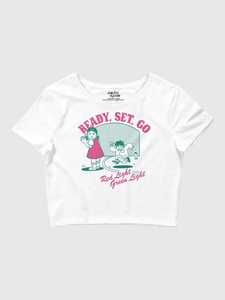 Squid Game Red Light, Green Light Women's Crop Top
