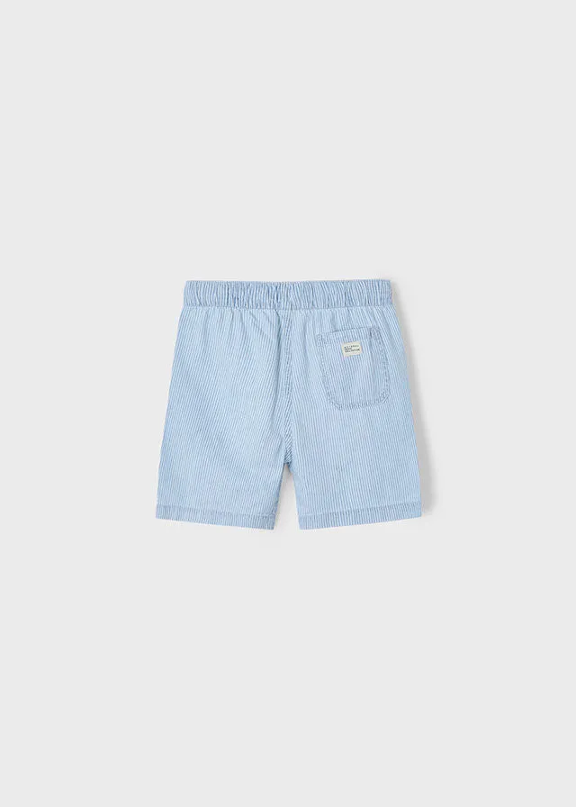 SS25 Mayoral Boys Denim Striped Shorts 3228