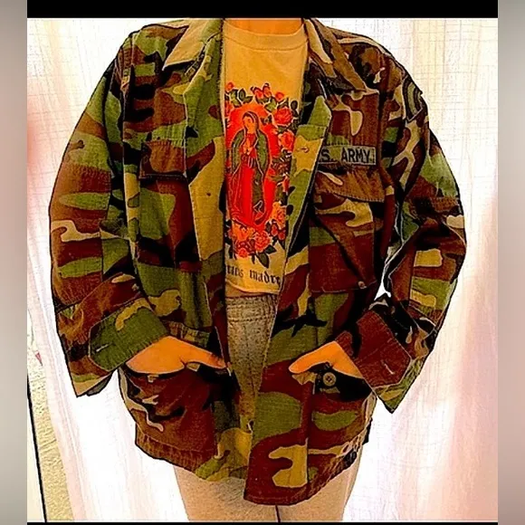 Standard issue unisex military jacket prototype camo