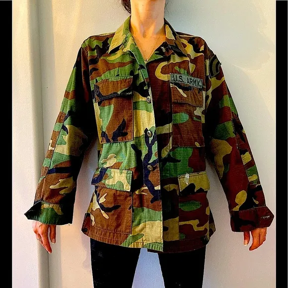 Standard issue unisex military jacket prototype camo