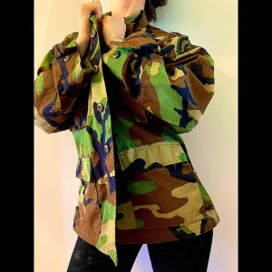 Standard issue unisex military jacket prototype camo